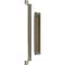 Ekena Millwork 16" Pull Handle & 12" Flush Pull for 2 1/4" Doors, White Bronze GB6001PP51612WZ - alternate 3